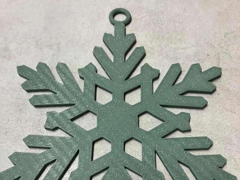 Schneeflocke mit Passbild