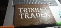 0.2mm layer, 3 walls, 15% infill, sunk 1mm, brown/white