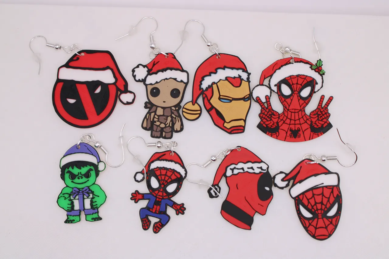 Christmas - Marvel Earrings view 2