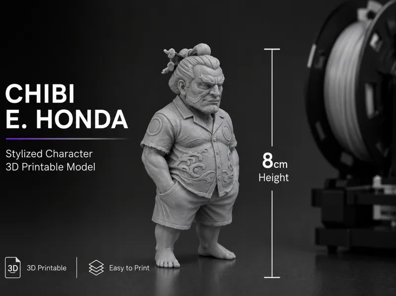 Chibi Street Fighter - Honda on vacation