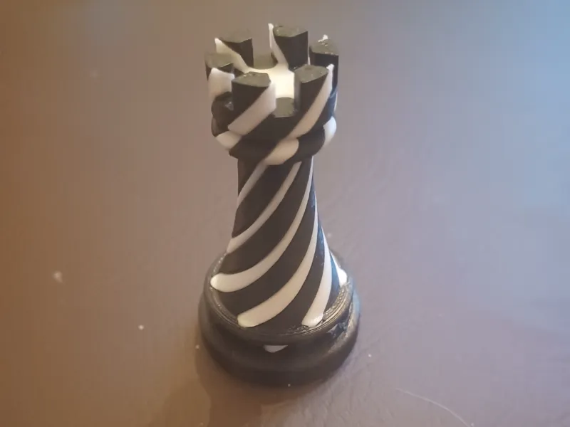 Spiral Passthrough Chess Rook