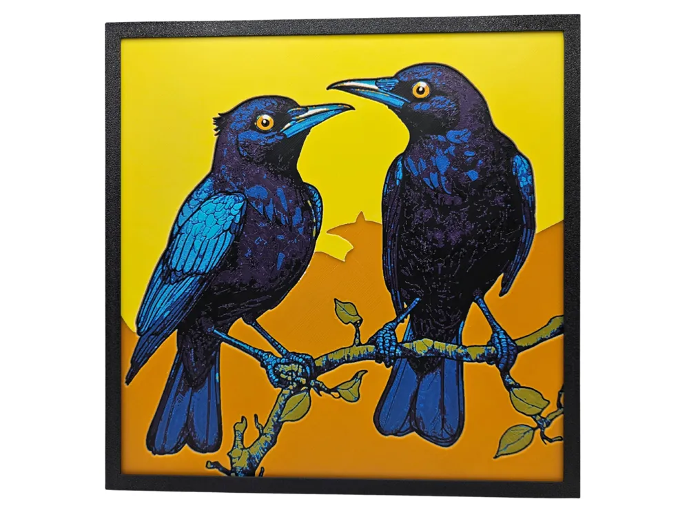 Grackles on a Branch