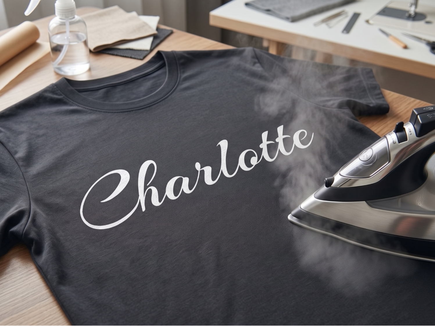 3D Iron-On Text Customizer | Name on T-shirt 
