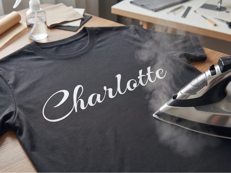 3D Iron-On Text Customizer | Name on T-shirt 