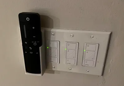 Ceiling fan holder for wall plate