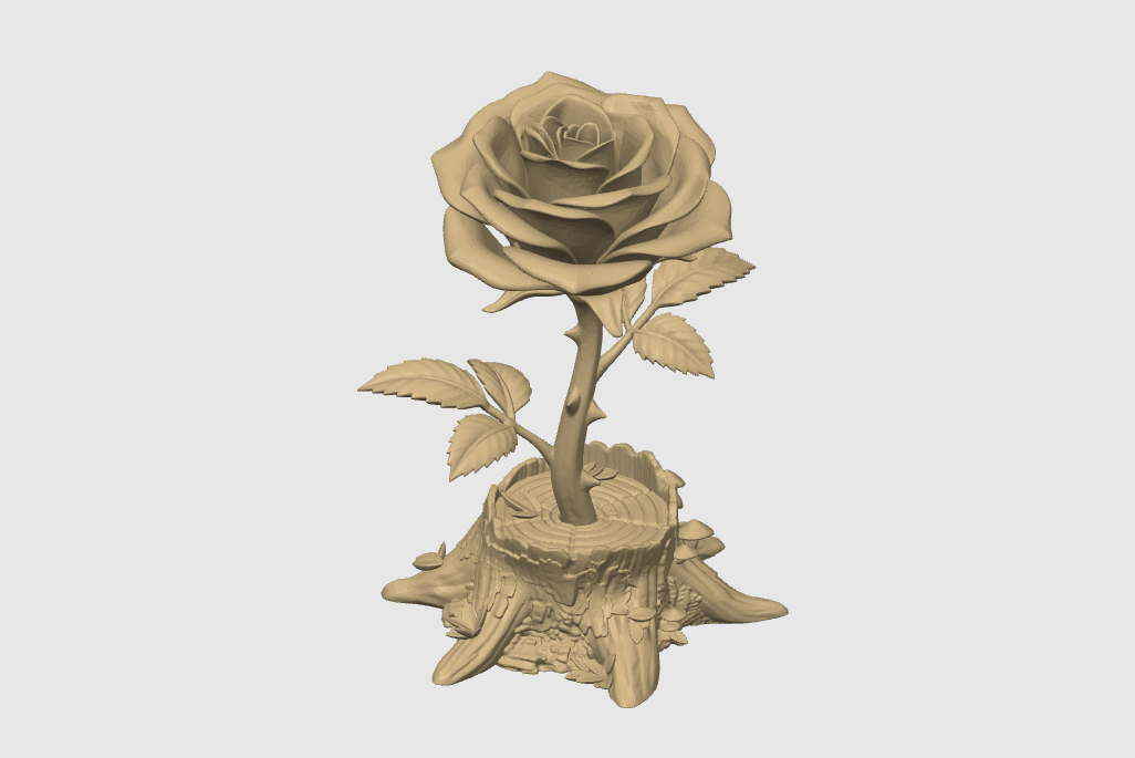 Rose on Stand - 1