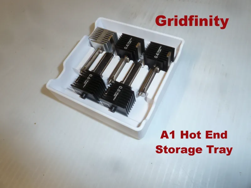 A1 Hot End Storage Tray - Gridfinity Compatible