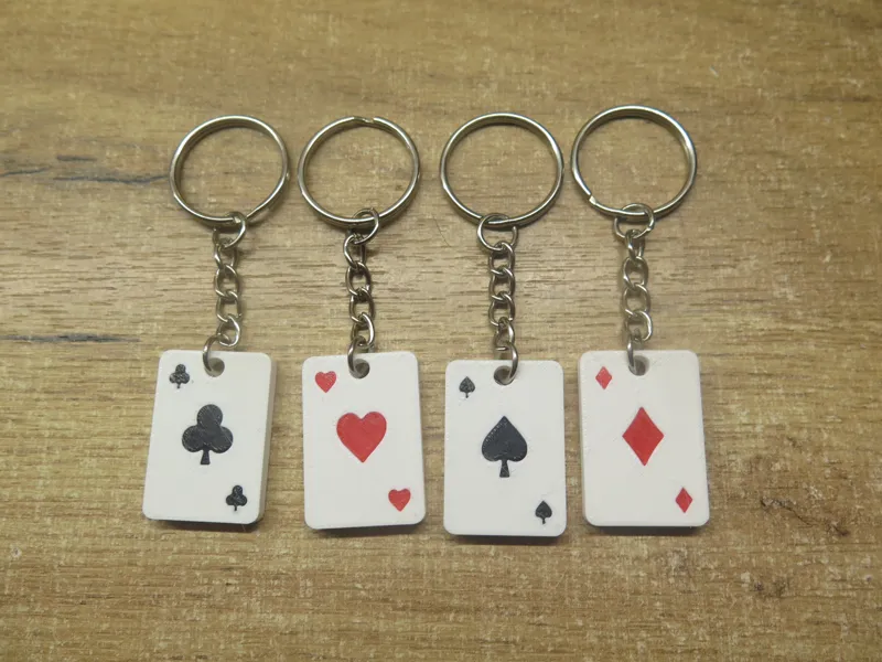 Cute Playing Cards keychains