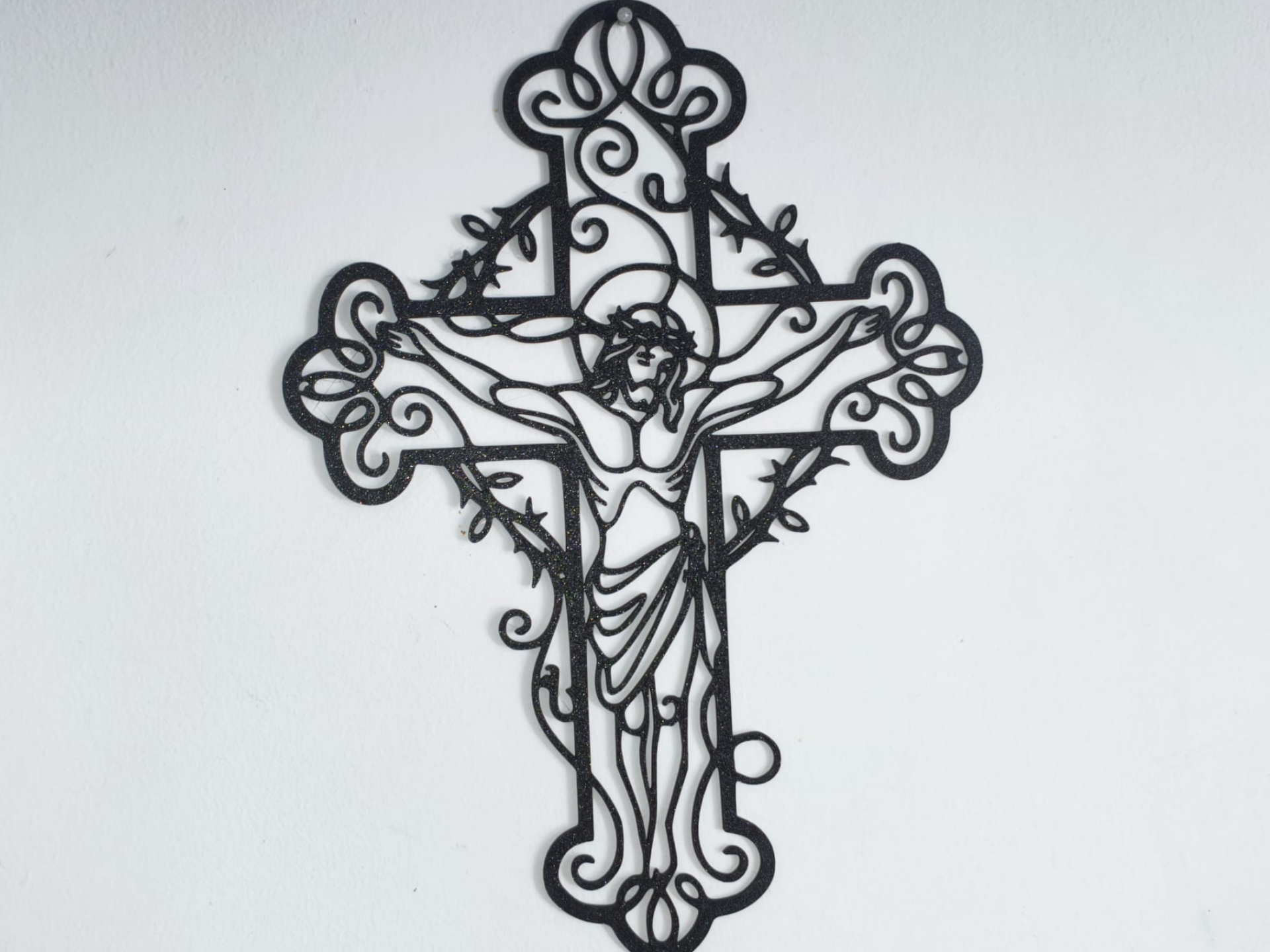 Artistic Wall Crucifix Elegant Filigree