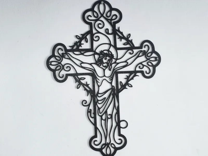 Artistic Wall Crucifix Elegant Filigree