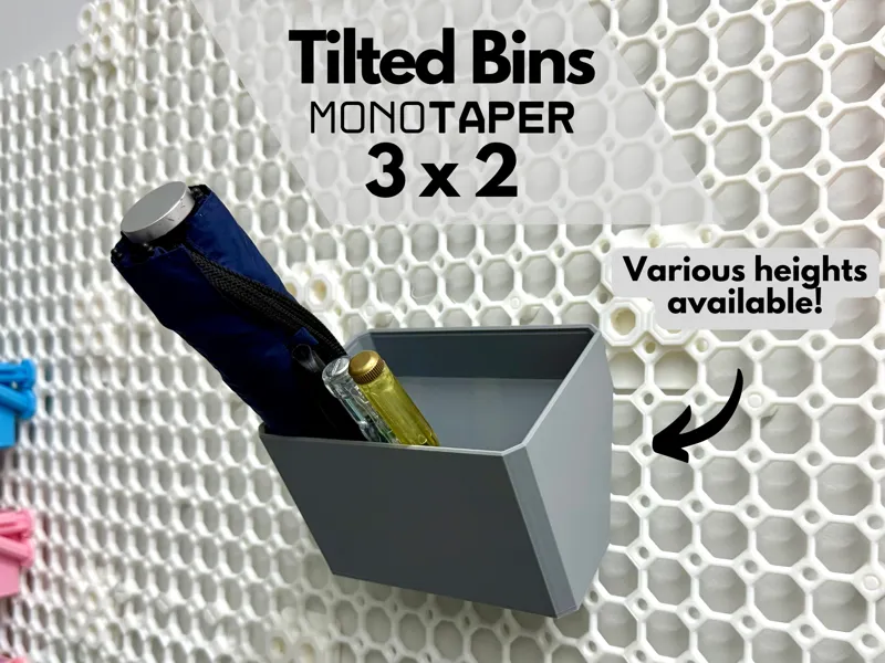 Tilted Bins MonoTaper - 3x2 (various heights)