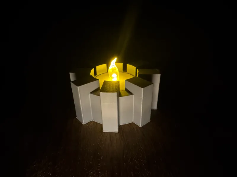 Fortress Tea Light Candle