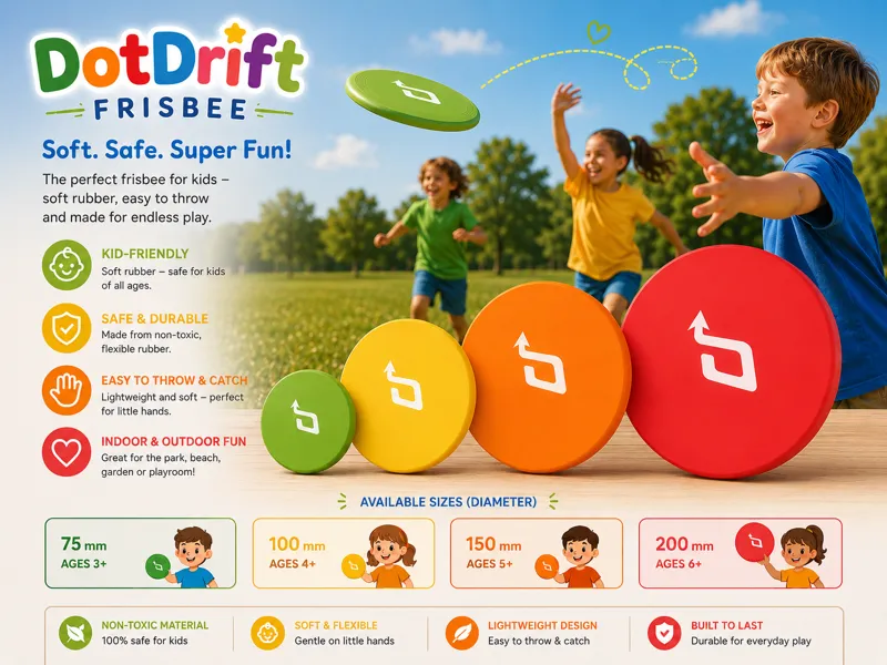 DotDrift Frisbee - 4 Sizes