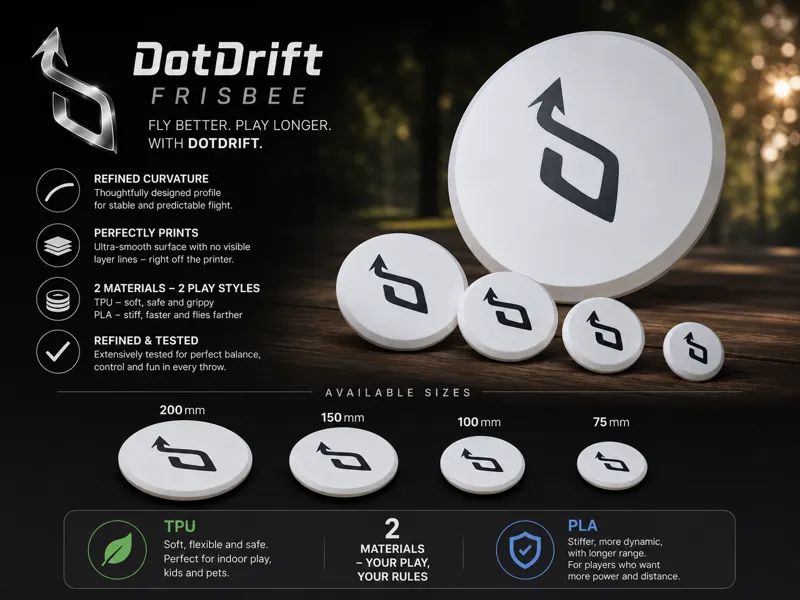 DotDrift Frisbee - 4 Sizes