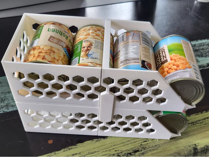 Storage for cans, organiser
