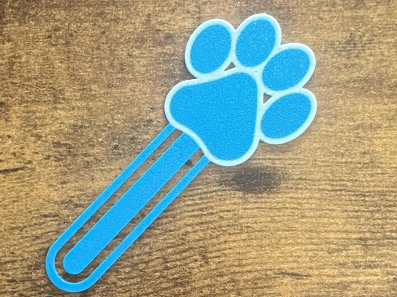 Cat paw bookmark