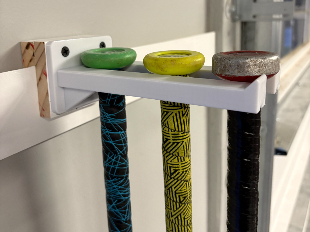 Bat Holder Wall Mount With Side Hook