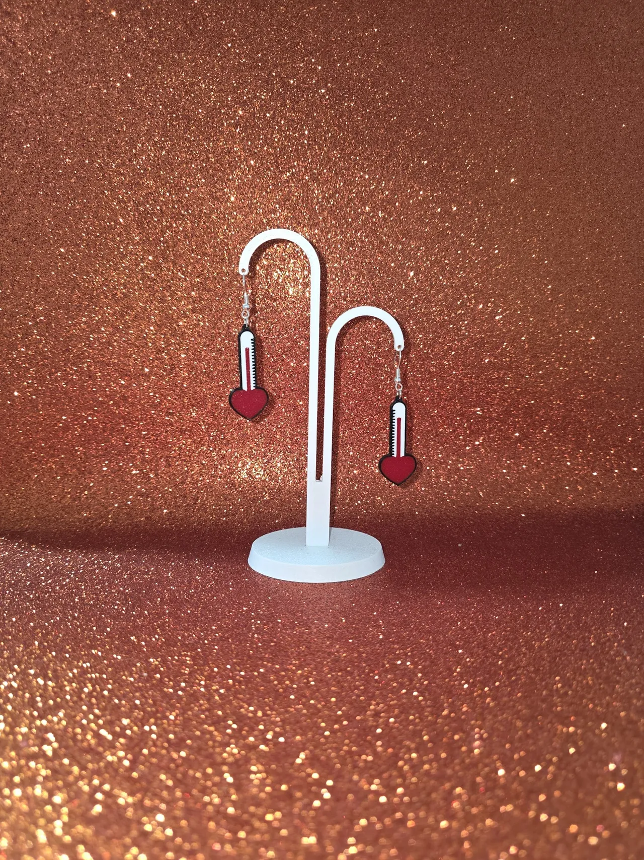 Hot love earrings view 3