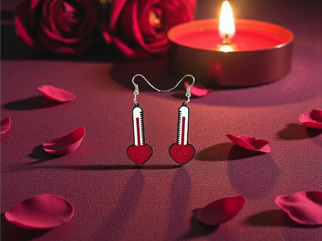 Hot love earrings
