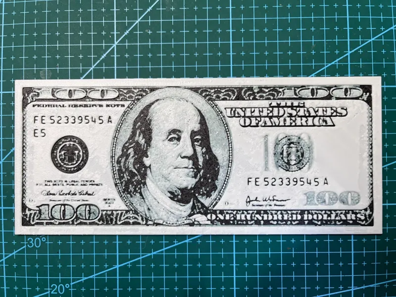 100美刀分层浮雕画 无需AMS也可打印 $100without AMS