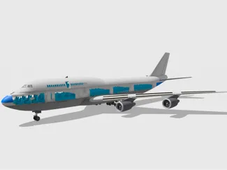 波音747-400 客舱全内构 1/100