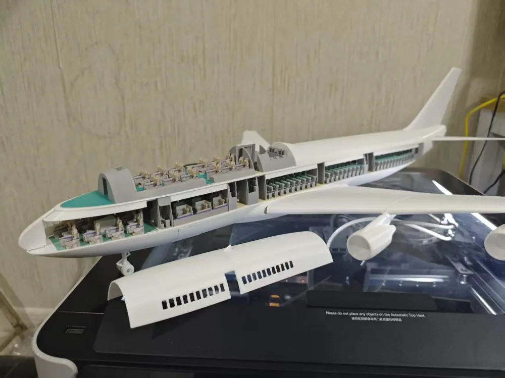 Boeing 747-400 Full Cabin Interior 1/100 - Free 3D Print Model - MakerWorld