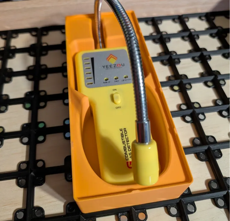 Gridfinity Combustible Gas Detector Holder/Tray