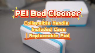 Collapsible Handle PEI Bed Cleaner with Case