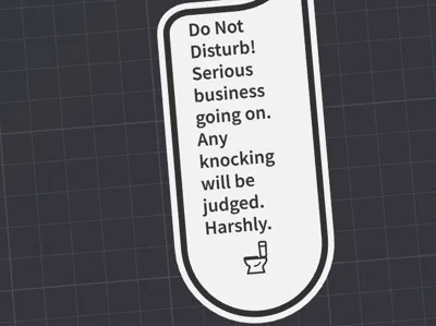 Do Not Disturb sign