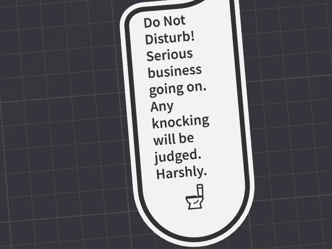 Do Not Disturb sign