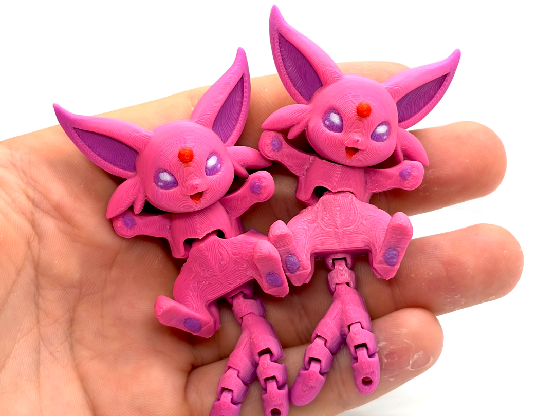 Pokemon Espeon Flexy - Articulated keychain 3D model