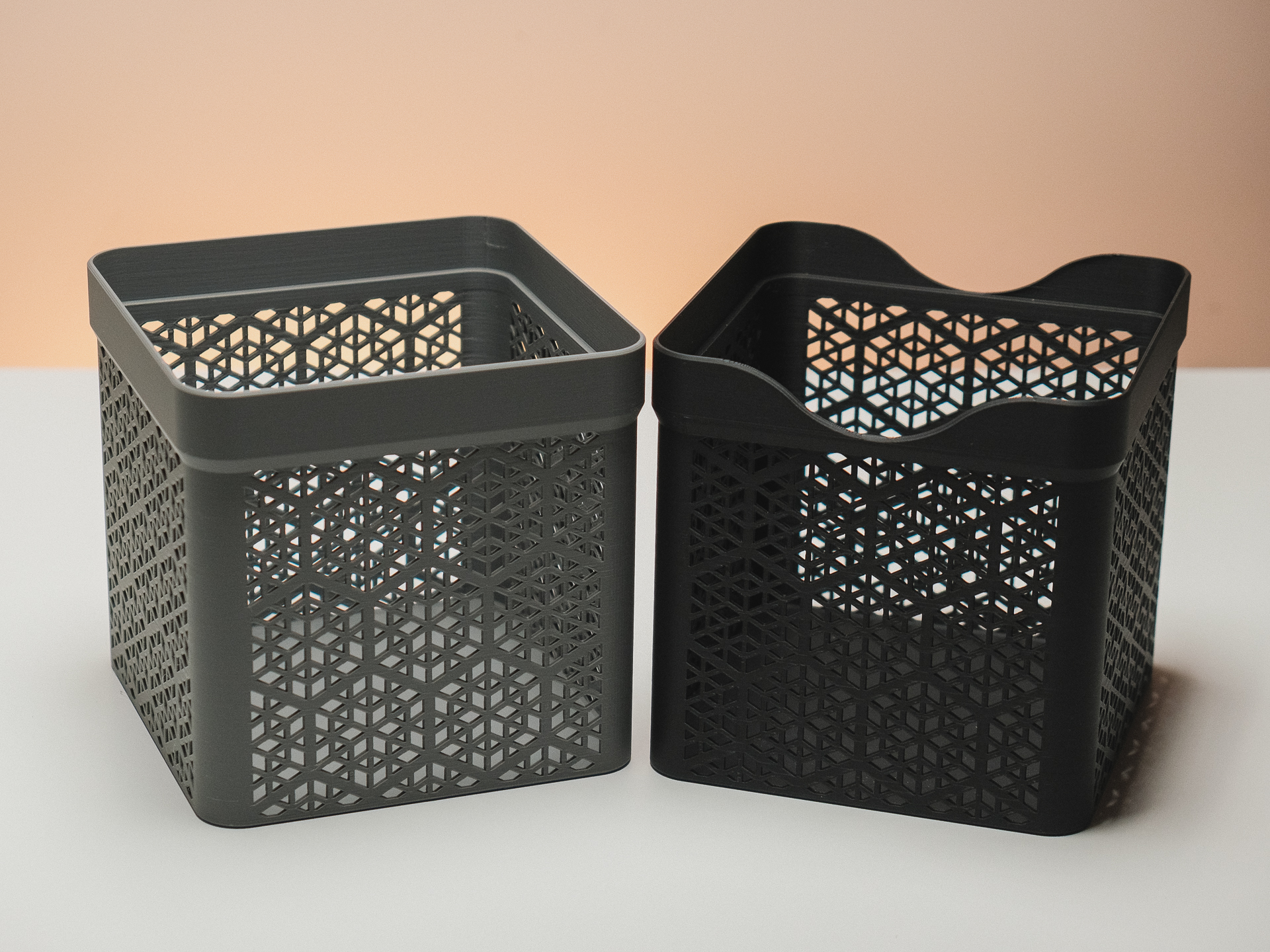Miniatura 1 do modelo 3D Stackable Baskets - Kumiko Edition