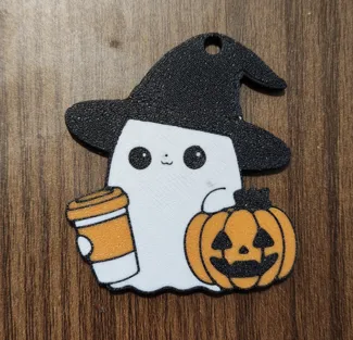 halloween ghost keychain 2