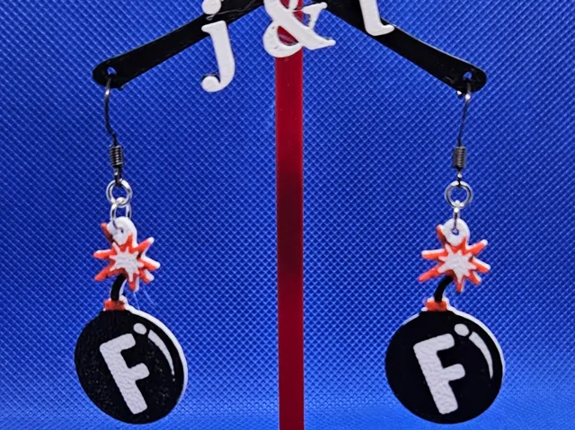 F Bomb Earrings