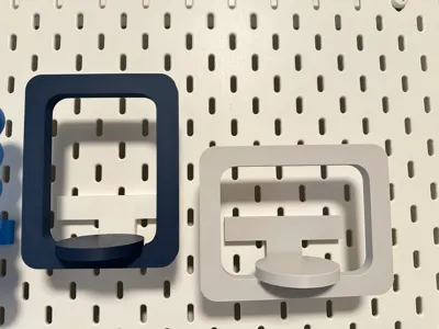 Rounded-Corner Floating Wall Frame Display