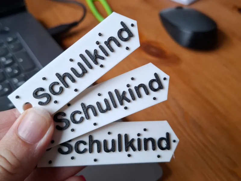 Anhänger Schulkind