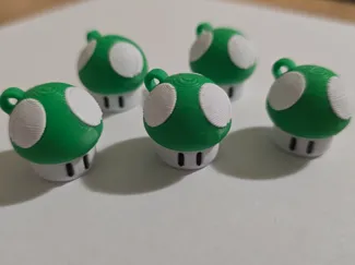 Small mushroom keychain
