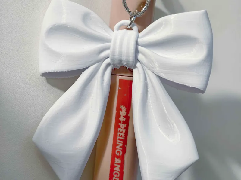 Ribbon Lip Case Keychain for rom&nd