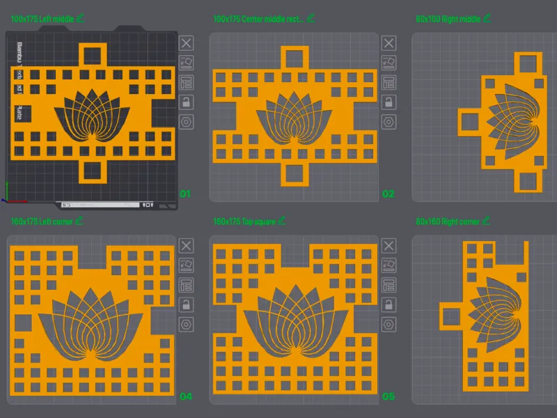Lotus Flower Table Mat 2mm