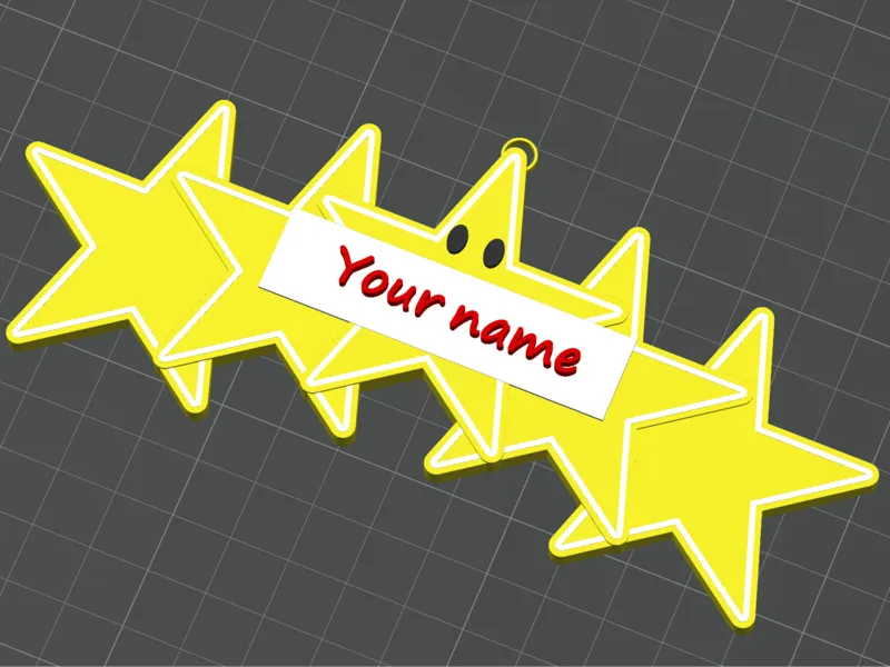 5 Star gift name card
