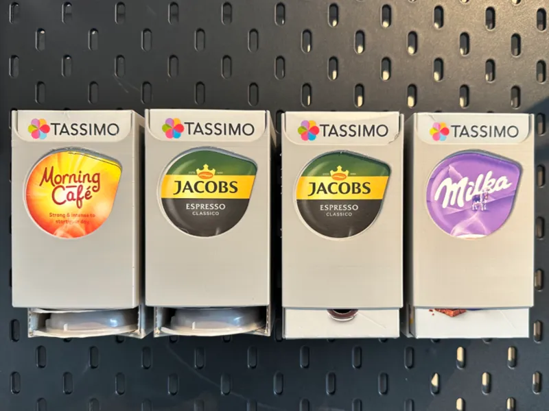 Tassimo Pod Holder for IKEA Skadis Pegboard