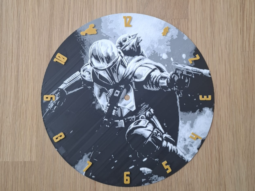 The Mandalorian & Grogu Clock