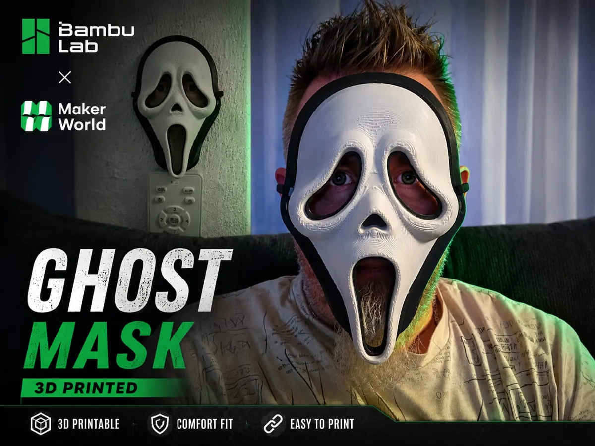Ghost Face Mask (Maske) - Free 3D Print Model - MakerWorld