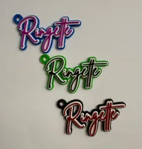 Single Ringette Keychain