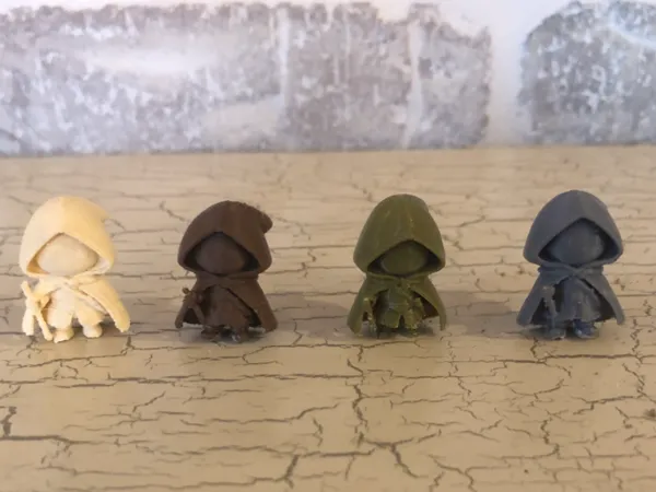 Petits personnages à capuche pour Pâques