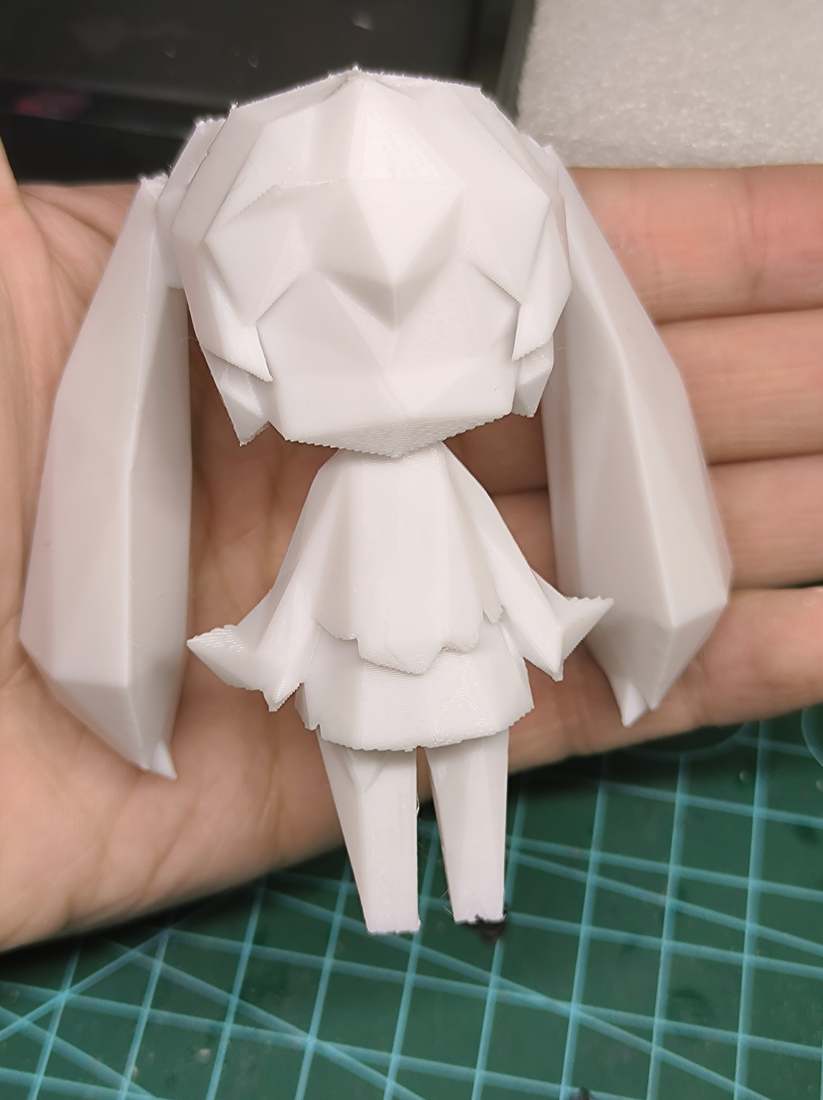 Miniatura 2 do modelo 3D 低多边形q版初音未来miku