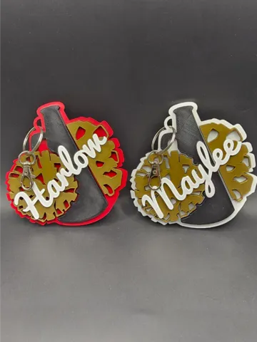 Llavero: Cheer Tag – Customizable Cheer Keychain — vista de referencia 2