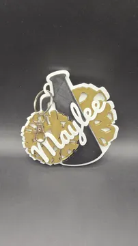 Llavero: Cheer Tag – Customizable Cheer Keychain — vista de referencia 4