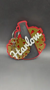 Llavero: Cheer Tag – Customizable Cheer Keychain — vista de referencia 3