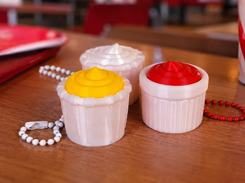 Sauce Fidget Clickers – Mustard, Ketchup and Mayo
